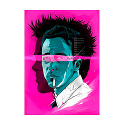 Свитшот хлопковый мужской Fight club pink poster, цвет: белый — фото 2