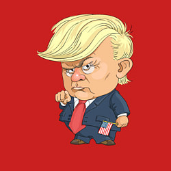 Свитшот хлопковый мужской Мистер Трамп, цвет: красный — фото 2