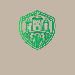 Свитшот хлопковый мужской Логотип Рыцарского замка, цвет: миндальный — фото 2