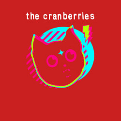Свитшот хлопковый мужской The Cranberries rock star cat, цвет: красный — фото 2