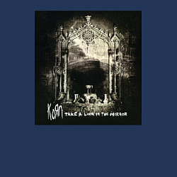 Свитшот хлопковый мужской Korn - Take a Look in the Mirror, цвет: тёмно-синий — фото 2