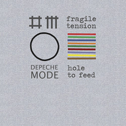 Свитшот хлопковый мужской Depeche Mode - Hole To Feed cover, цвет: меланж — фото 2