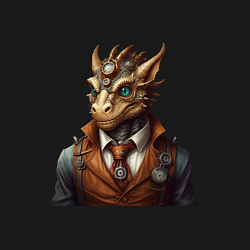 Свитшот хлопковый мужской Дракон симпатик, цвет: черный — фото 2