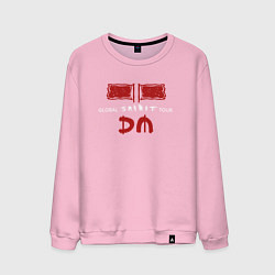 Свитшот хлопковый мужской Depeche Mode - spirit style, цвет: светло-розовый