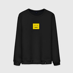 Свитшот хлопковый мужской Покер фейс, цвет: черный