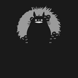 Свитшот хлопковый мужской Smiling Totoro, цвет: черный — фото 2