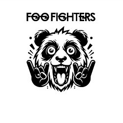 Свитшот хлопковый мужской Foo Fighters - rock panda, цвет: белый — фото 2