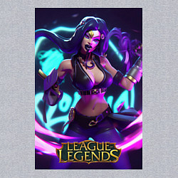 Свитшот хлопковый мужской League Of Legends Akali Kda, цвет: меланж — фото 2