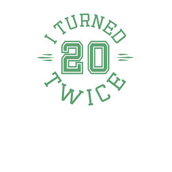 Свитшот хлопковый мужской Мне исполнилось 20 дважды, цвет: белый — фото 2