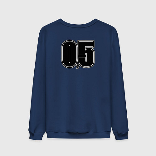 Мужской свитшот NAA - алкогольная ассоциация / Тёмно-синий – фото 2