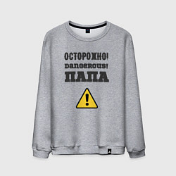 Мужской свитшот Осторожно папа