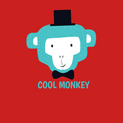 Свитшот хлопковый мужской Cool monkey, цвет: красный — фото 2