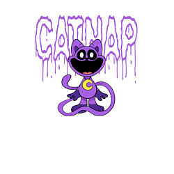 Свитшот хлопковый мужской Кэтнап из Poppy Playtime, цвет: белый — фото 2