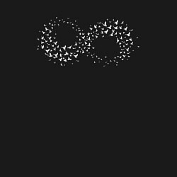 Свитшот хлопковый мужской Птицы в бесконечности, цвет: черный — фото 2