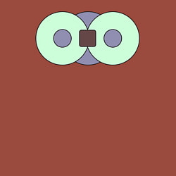 Свитшот хлопковый мужской Два диска соединённые, цвет: кирпичный — фото 2