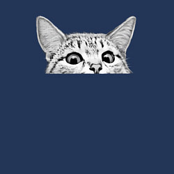 Свитшот хлопковый мужской Кот ты уже спишь, цвет: тёмно-синий — фото 2