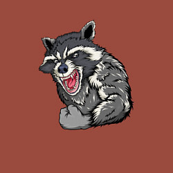 Свитшот хлопковый мужской Raccoon, цвет: кирпичный — фото 2