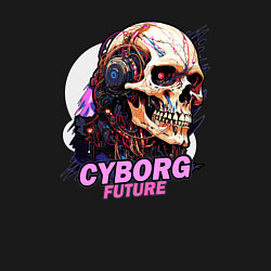 Свитшот хлопковый мужской Cyborg future, цвет: черный — фото 2