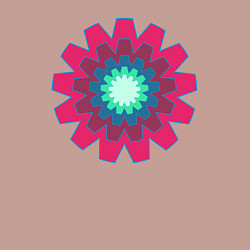 Свитшот хлопковый мужской Окружности шестерёнки, цвет: пыльно-розовый — фото 2