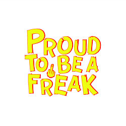 Свитшот хлопковый мужской Proud to be a freak, цвет: белый — фото 2