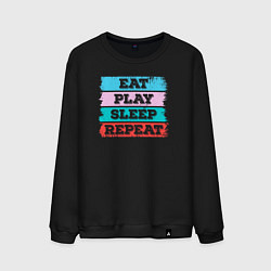 Мужской свитшот Eat play sleep repeat