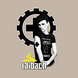 Свитшот хлопковый мужской Laibach - A girl with tshirt, цвет: миндальный — фото 2