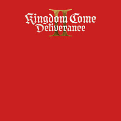 Свитшот хлопковый мужской Kingdom come 2 deliverance logo, цвет: красный — фото 2