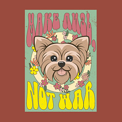 Свитшот хлопковый мужской Винтажный йорк пацифист, цвет: кирпичный — фото 2