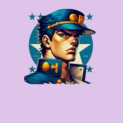 Свитшот хлопковый мужской Jojo - Jotaro Kujo ai art, цвет: лаванда — фото 2