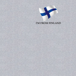 Свитшот хлопковый мужской Im from Finland - motto, цвет: меланж — фото 2
