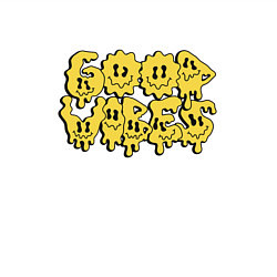 Свитшот хлопковый мужской Good vibes liquid, цвет: белый — фото 2