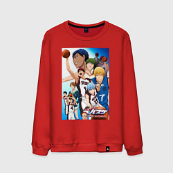 Свитшот хлопковый мужской Баскетбол Куроко, цвет: красный