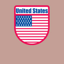 Свитшот хлопковый мужской United States, цвет: пыльно-розовый — фото 2