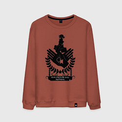 Свитшот хлопковый мужской Вайолет Эвергарден, цвет: кирпичный