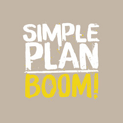 Свитшот хлопковый мужской Simple plan - boom, цвет: миндальный — фото 2