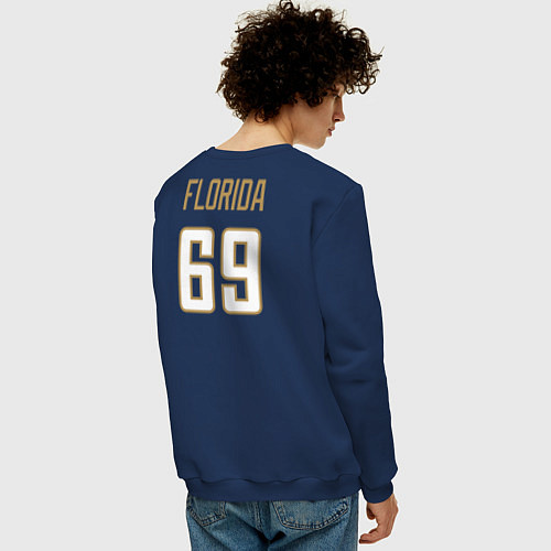 Мужской свитшот Florida Panthers NHL / Тёмно-синий – фото 4