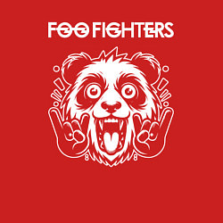 Свитшот хлопковый мужской Foo Fighters rock panda, цвет: красный — фото 2