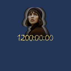 Свитшот хлопковый мужской Задача трёх тел - числа, цвет: тёмно-синий — фото 2