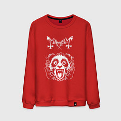 Свитшот хлопковый мужской Mayhem rock panda, цвет: красный