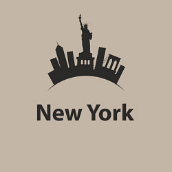 Свитшот хлопковый мужской New York mood, цвет: миндальный — фото 2