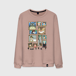 Мужской свитшот Герои студии Ghibli