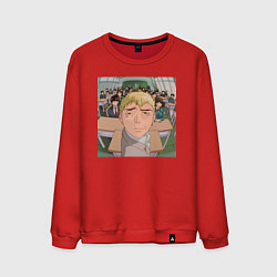 Свитшот хлопковый мужской Эйкити Онидзука преподаватель, цвет: красный