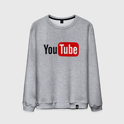 Мужской свитшот You tube logo