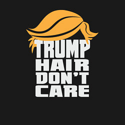 Свитшот хлопковый мужской Trump hair dont care, цвет: черный — фото 2