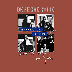 Свитшот хлопковый мужской Depeche Mode - Barrel of a gun ep, цвет: кирпичный — фото 2