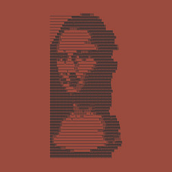 Свитшот хлопковый мужской Mona Lisa text, цвет: кирпичный — фото 2