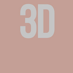 Свитшот хлопковый мужской 3D, цвет: пыльно-розовый — фото 2