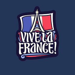 Свитшот хлопковый мужской Viva la France, цвет: тёмно-синий — фото 2