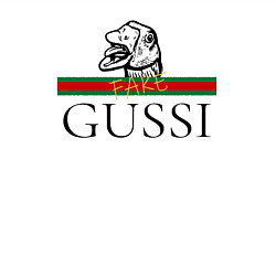 Свитшот хлопковый мужской Гусси - фэйк, цвет: белый — фото 2