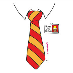 Свитшот хлопковый мужской Костюм Гомера, цвет: белый — фото 2